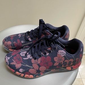 NoBull Navy Cherry Blossom Trainers sneakers Sz 8